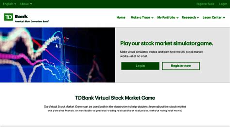 td bank virtual stock market game